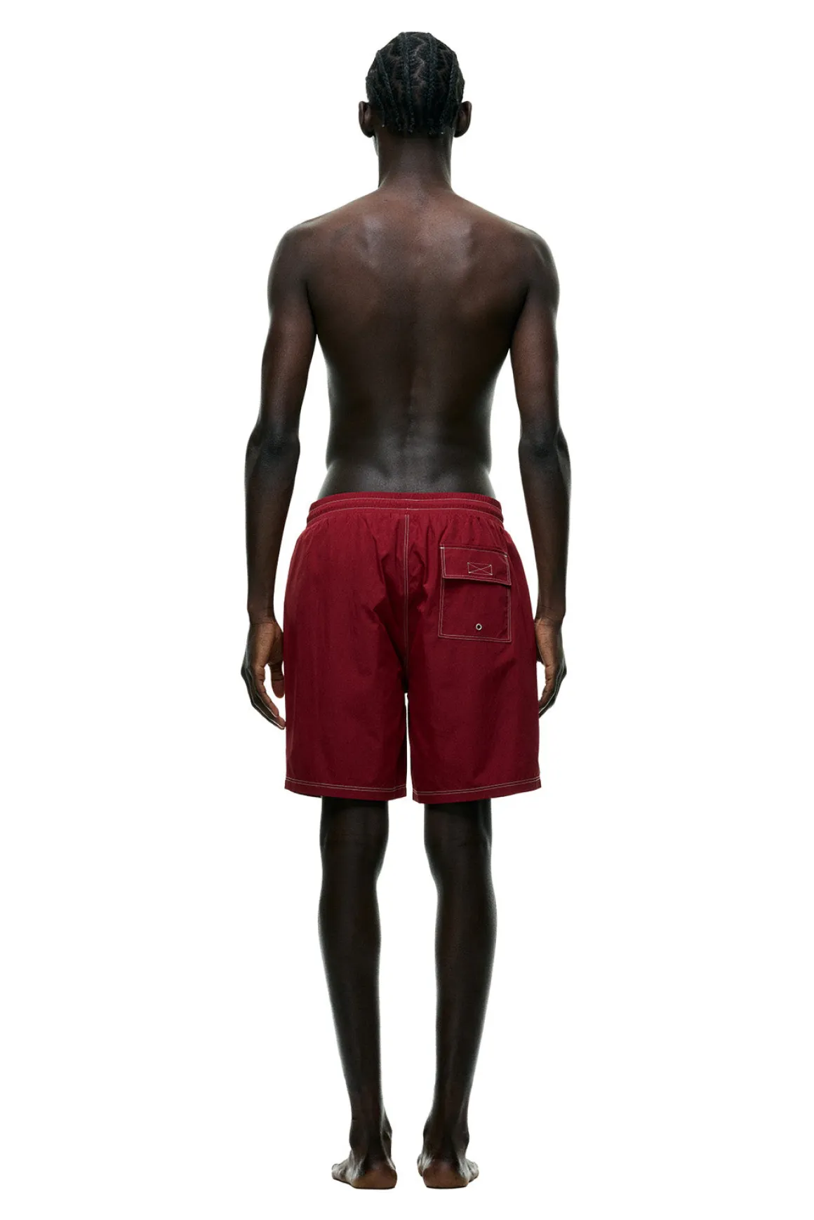 6PM+ SWIM SHORTS WINE RED