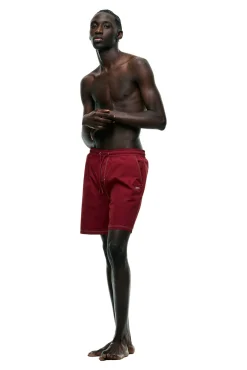 6PM+ SWIM SHORTS WINE RED
