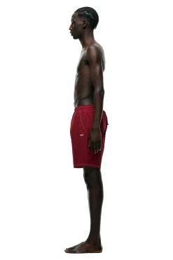 6PM+ SWIM SHORTS WINE RED