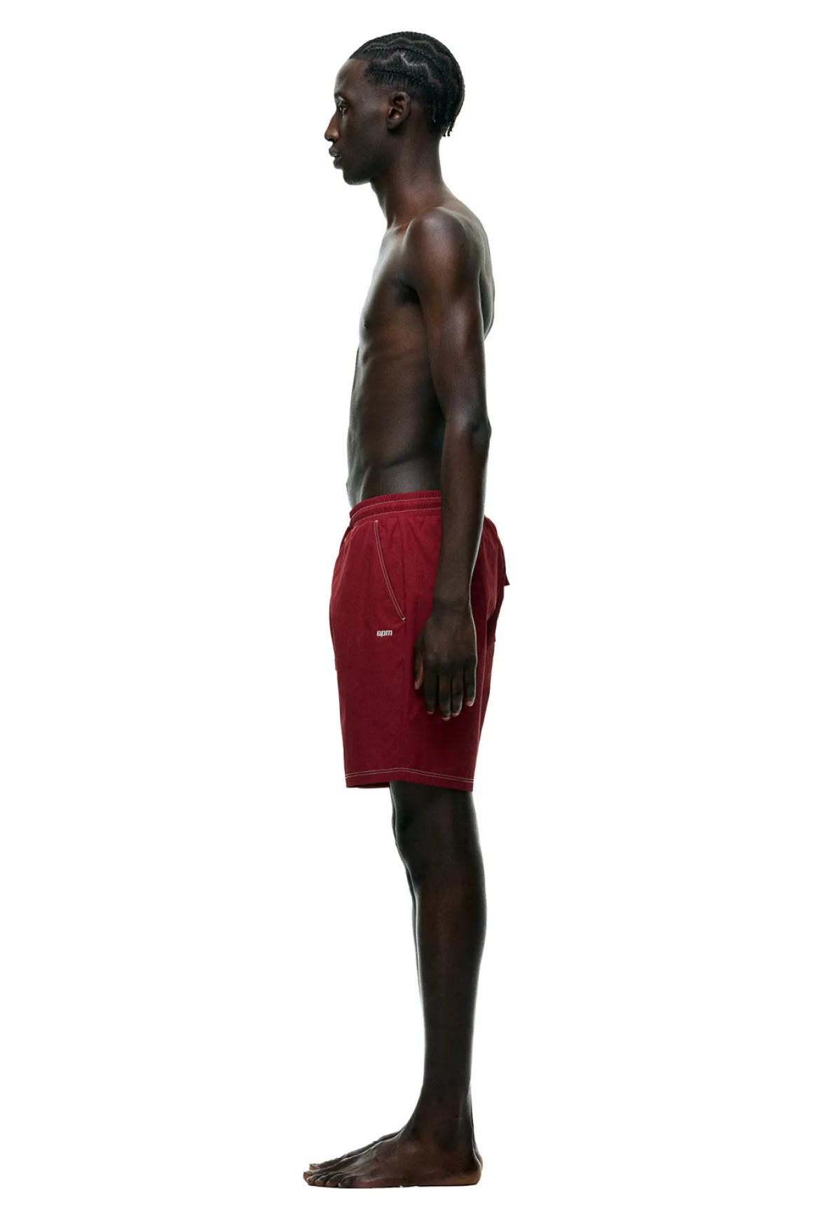 6PM+ SWIM SHORTS WINE RED