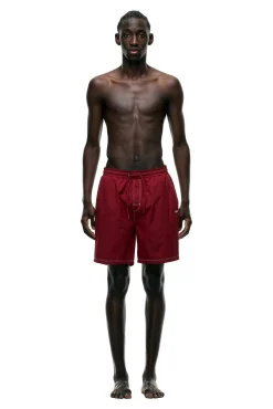 6PM+ SWIM SHORTS WINE RED