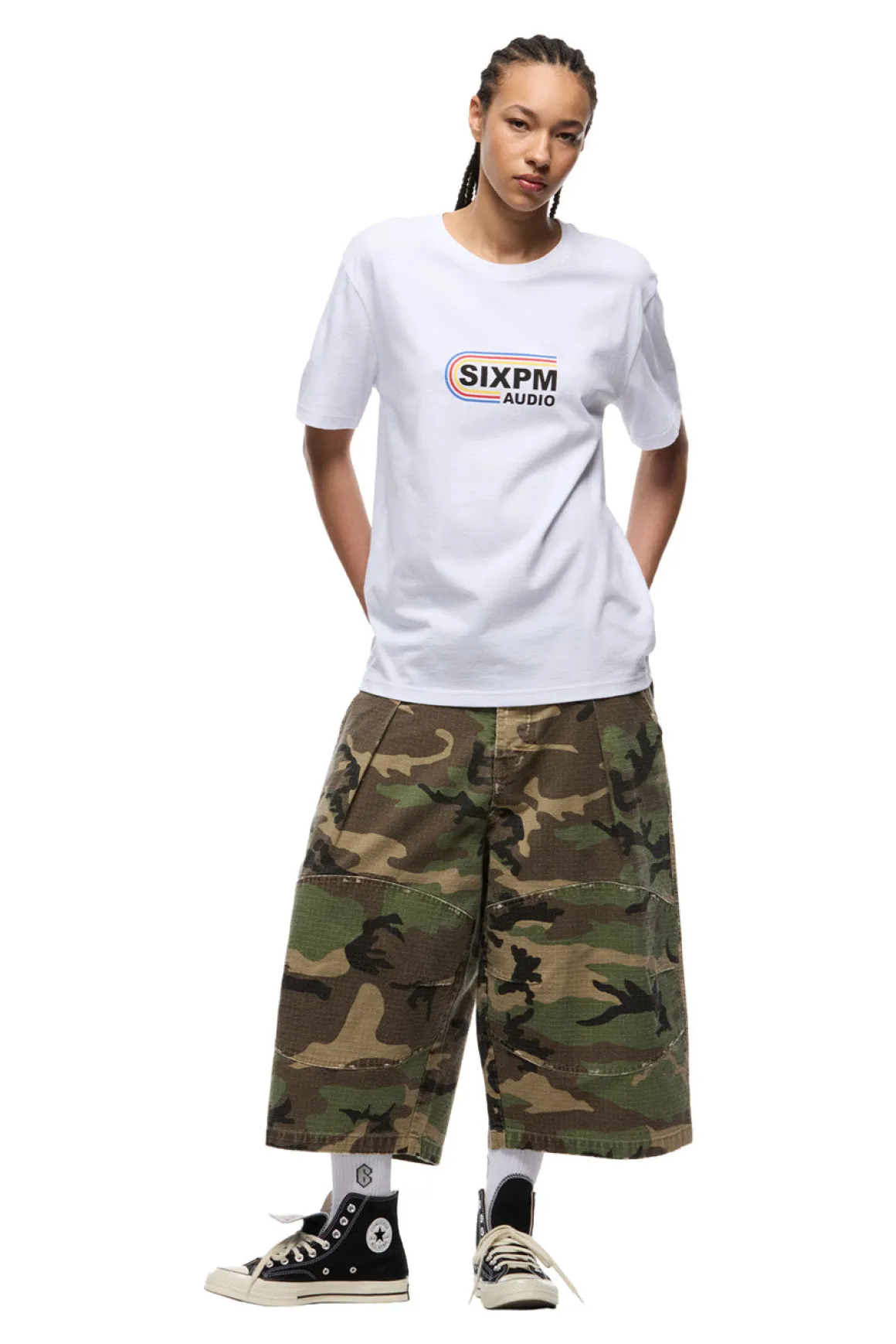RAINBOW STUDIOS TEE WHITE