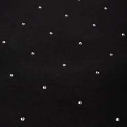 RHINESTONE OPEN LEG JOGGER BLACK