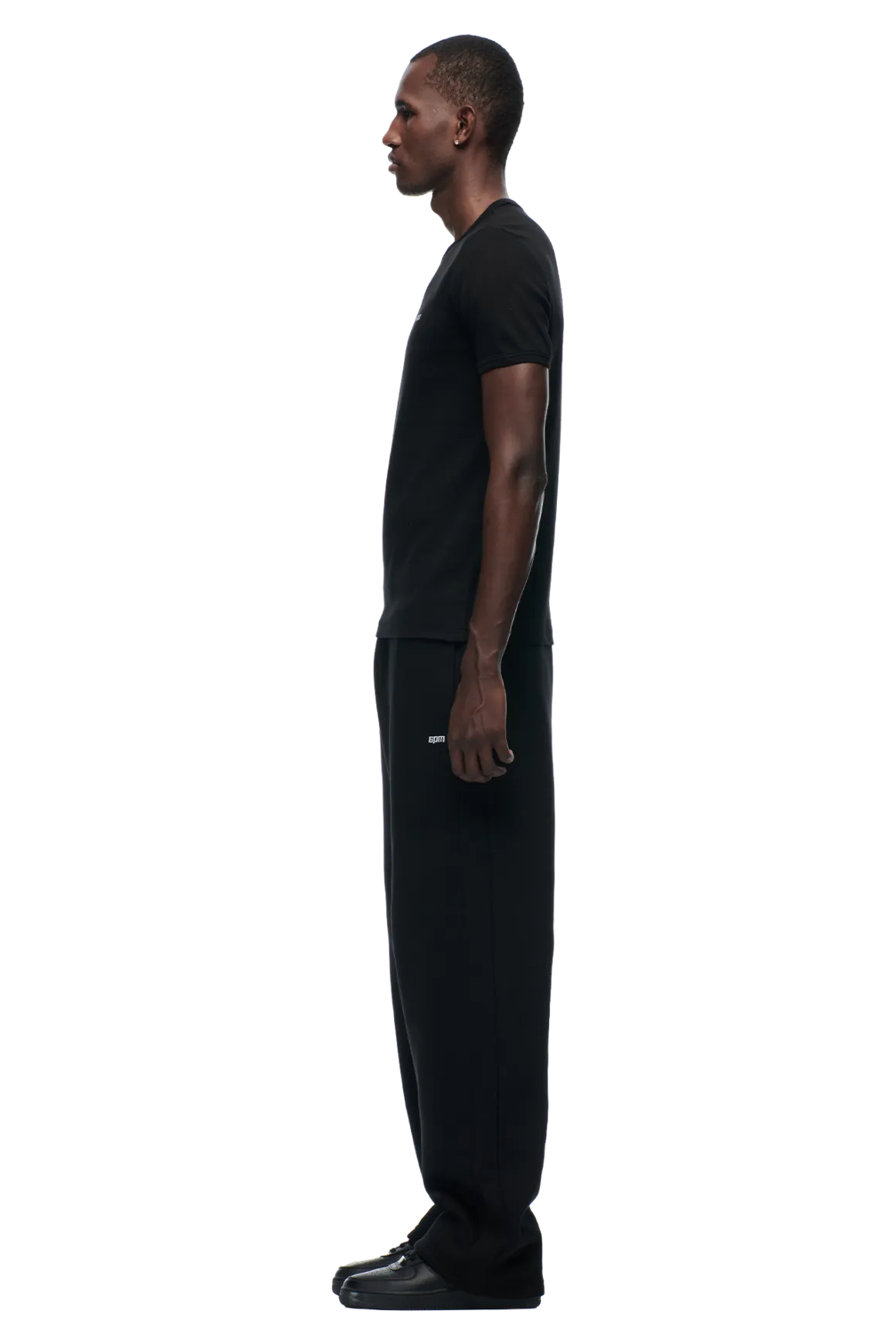 RIBBED SLIM FIT TEE BLACK