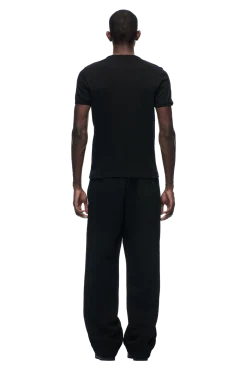 RIBBED SLIM FIT TEE BLACK