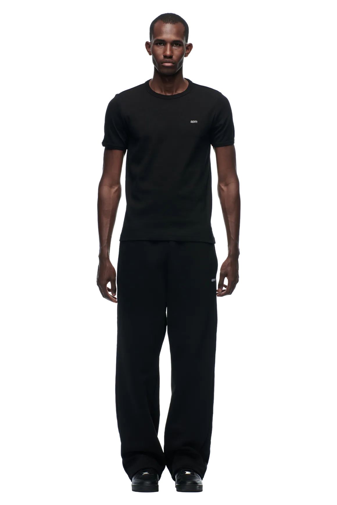 RIBBED SLIM FIT TEE BLACK