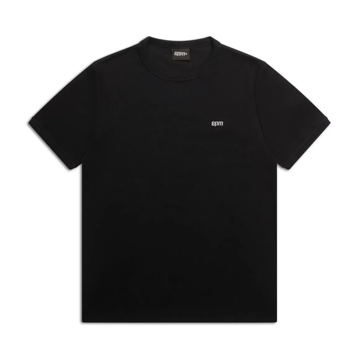 RIBBED SLIM FIT TEE BLACK