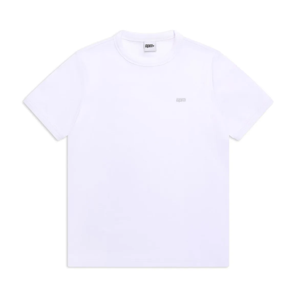 RIBBED SLIM FIT TEE WHITE