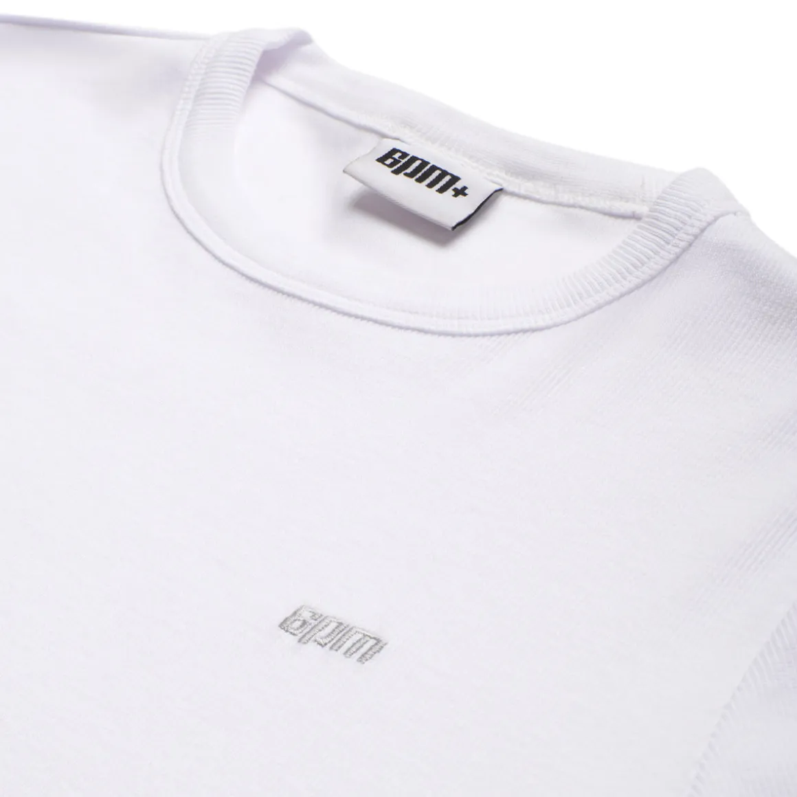RIBBED SLIM FIT TEE WHITE