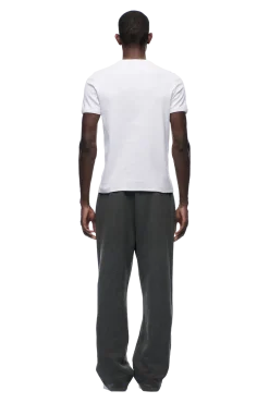 RIBBED SLIM FIT TEE WHITE