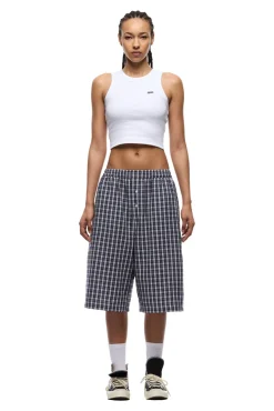 SEERSUCKER SHORTS NAUTICAL BLUE/WHITE