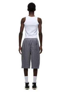SEERSUCKER SHORTS NAUTICAL BLUE/WHITE