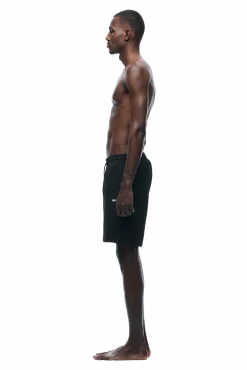 SEERSUCKER SWIM SHORTS BLACK