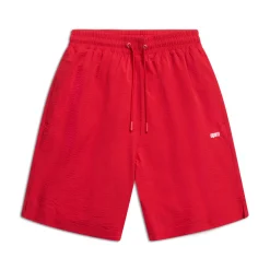 SEERSUCKER SWIM SHORTS CHERRY BONBON