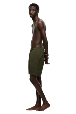 SEERSUCKER SWIM SHORTS FOREST NIGHT