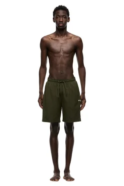 SEERSUCKER SWIM SHORTS FOREST NIGHT