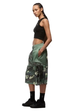 SIX MESH SHORTS PASTEL OLIVE