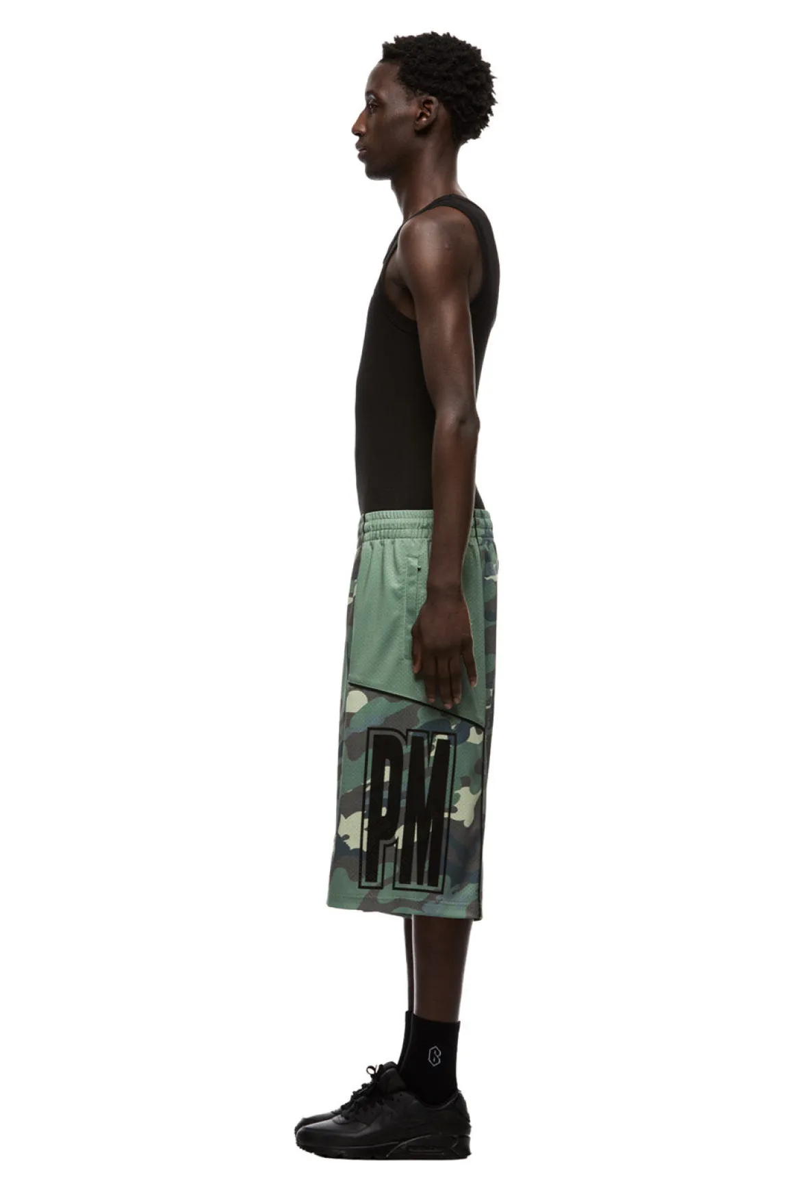 SIX MESH SHORTS PASTEL OLIVE