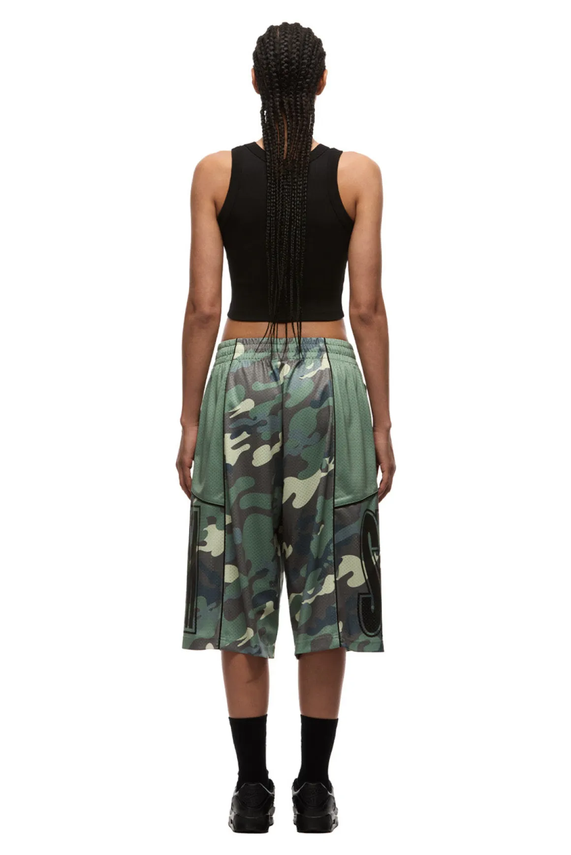 SIX MESH SHORTS PASTEL OLIVE