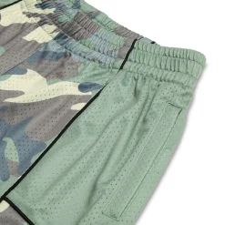 SIX MESH SHORTS PASTEL OLIVE
