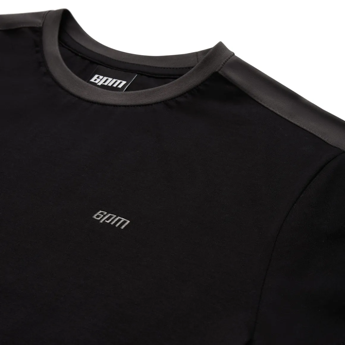 SLIM FIT RINGER TEE BLACK