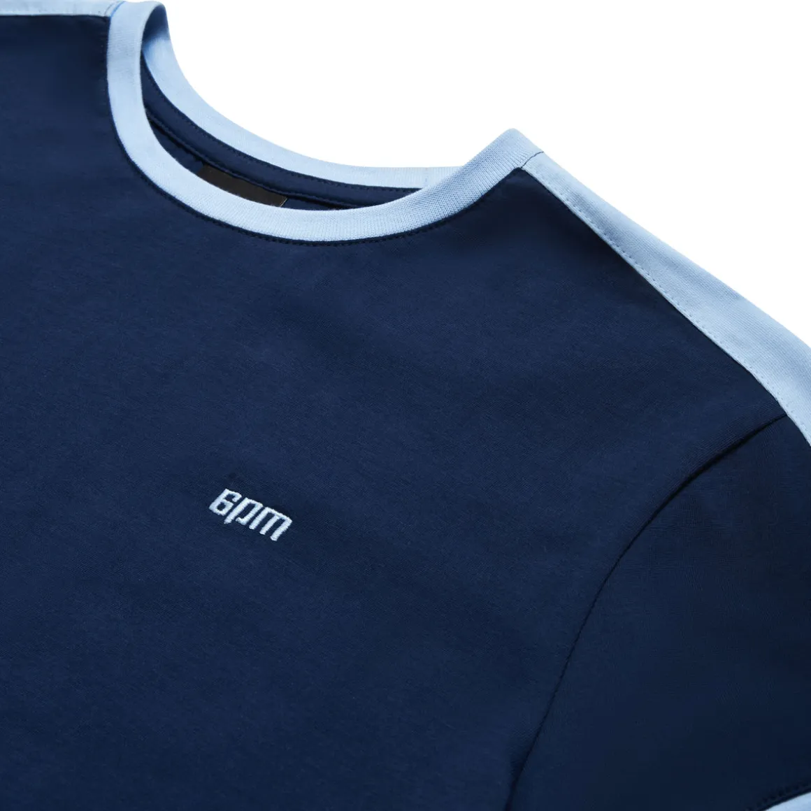 SLIM FIT RINGER TEE NAVY