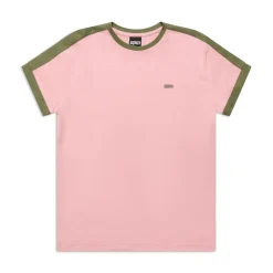 SLIM FIT RINGER TEE PINK