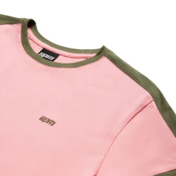 SLIM FIT RINGER TEE PINK