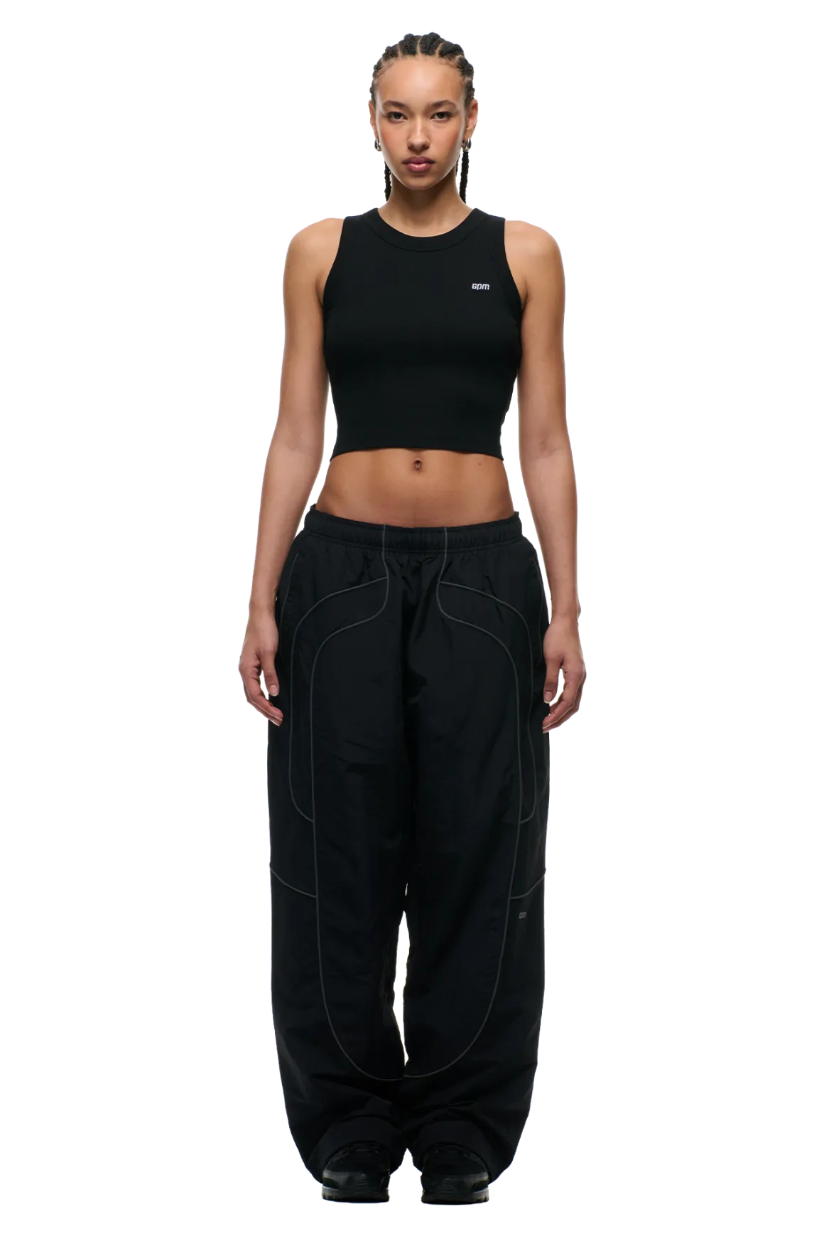 SOLID EVERYDAY TRACK PANTS BLACK