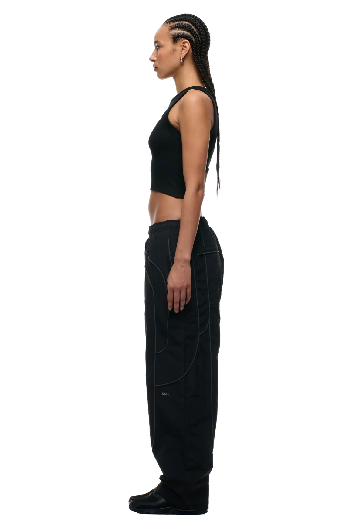 SOLID EVERYDAY TRACK PANTS BLACK