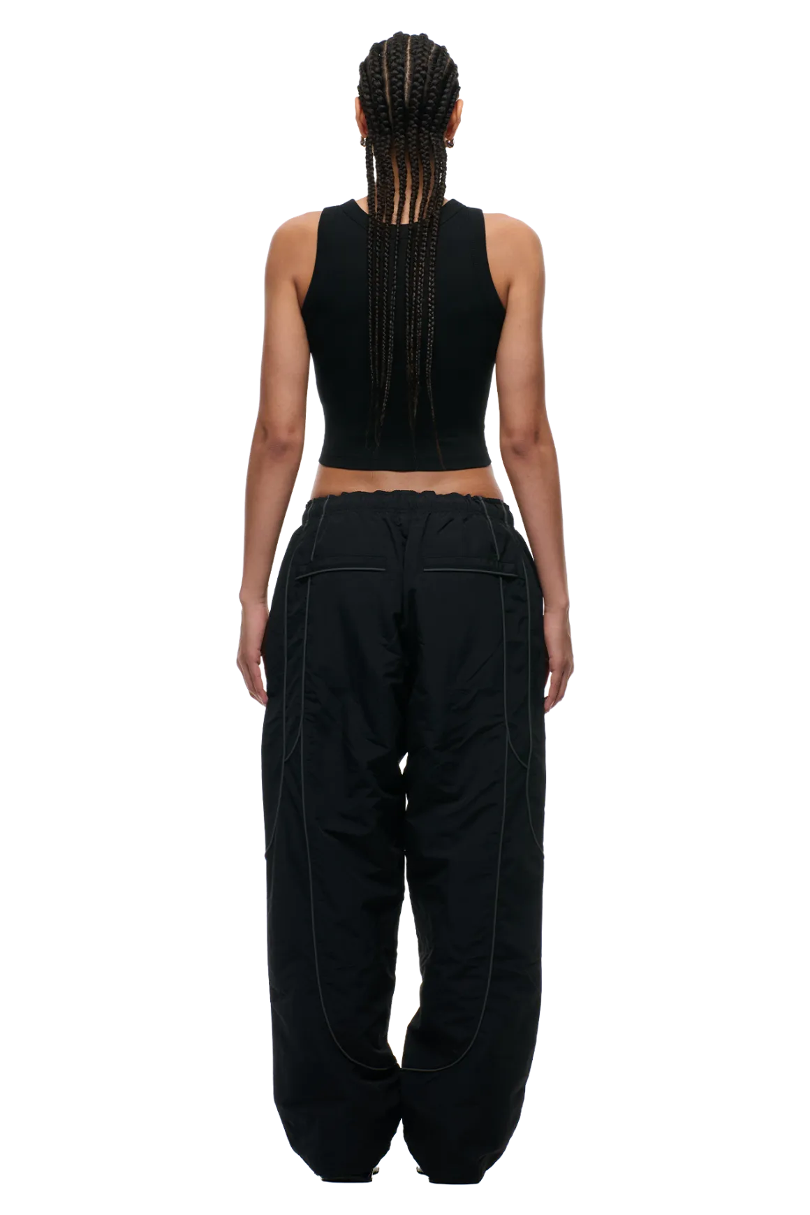 SOLID EVERYDAY TRACK PANTS BLACK