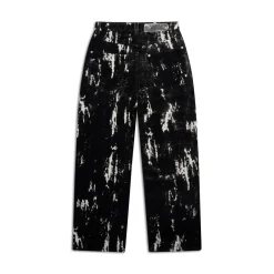 SPECKLED VELVET DENIM BLACK/WHITE