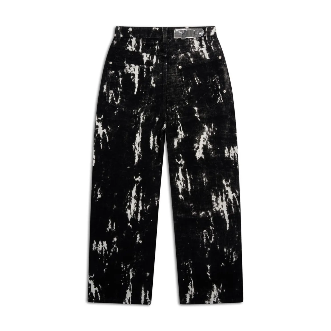 SPECKLED VELVET DENIM BLACK/WHITE
