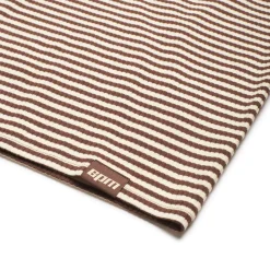 STRIPED RIBBED LS DARK HAZELNUT