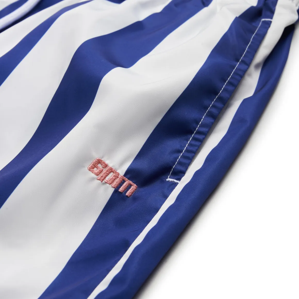 STRIPED SWIM SHORTS WHITE/NAVY