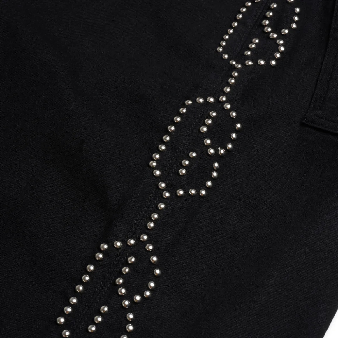 STUDS DENIM BLACK