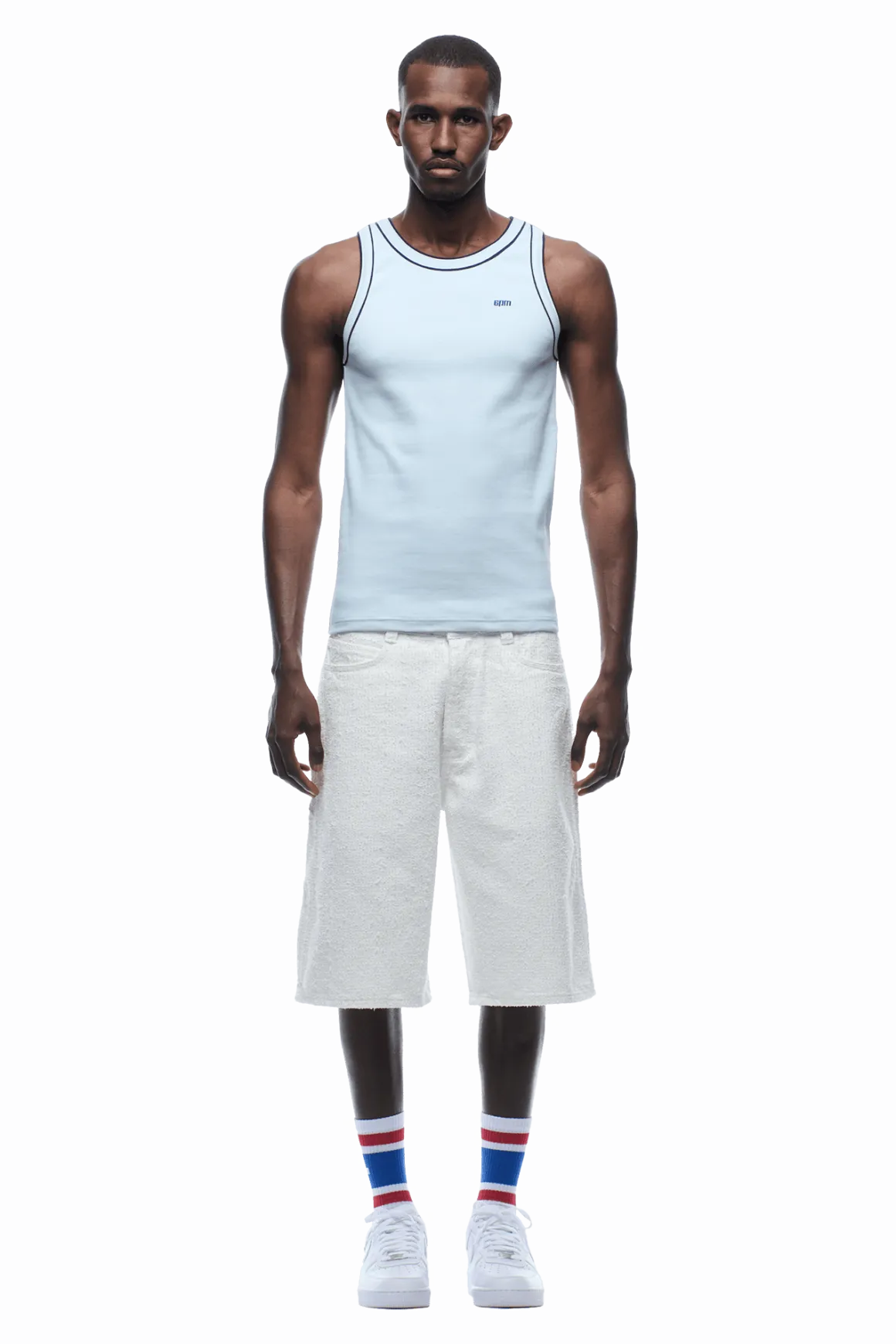 TANKTOP BABY BLUE/WHITE