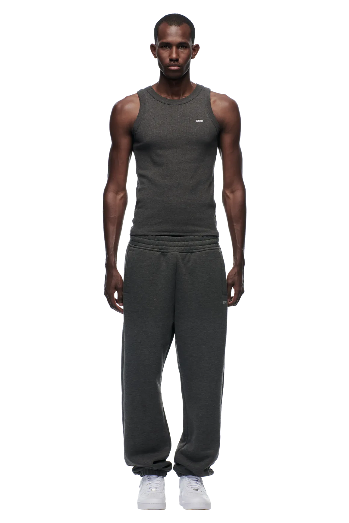 TANK TOP DARK GREY MELANGE