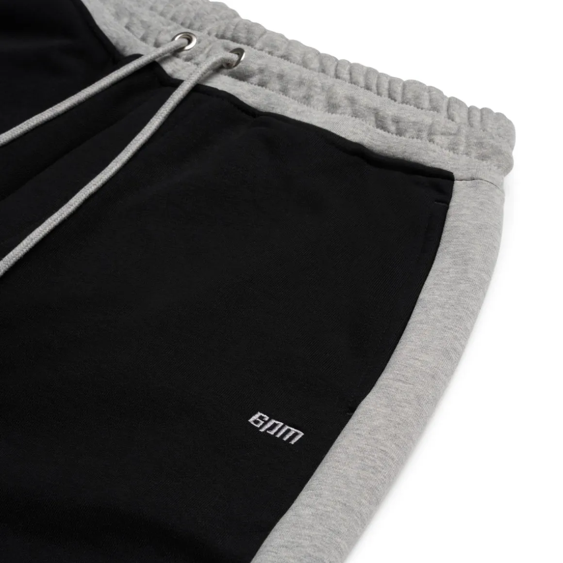 TWO TONE SWEAT SHORTS BLACK
