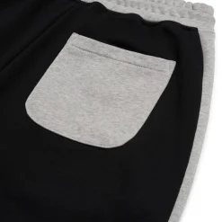 TWO TONE SWEAT SHORTS BLACK