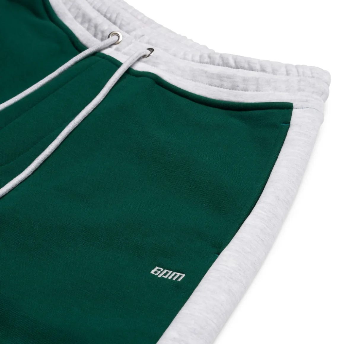 TWO TONE SWEAT SHORTS DARK GREEN