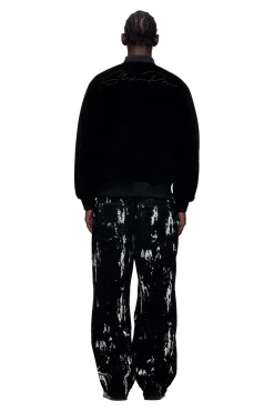 VELVET BOMBER BLACK