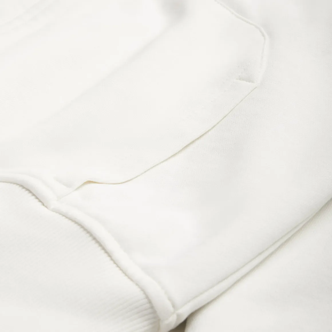 WAFFLE LINED ZIP HOODIE COCONUT WHITE