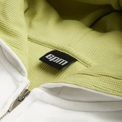 WAFFLE LINED ZIP HOODIE COCONUT WHITE