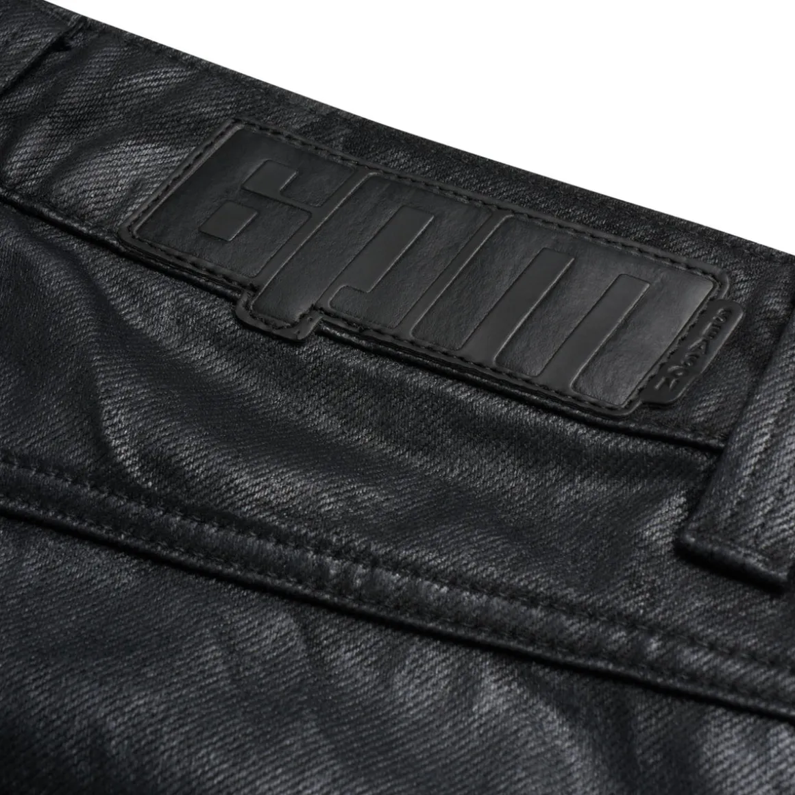 WAX COATED DENIM BLACK