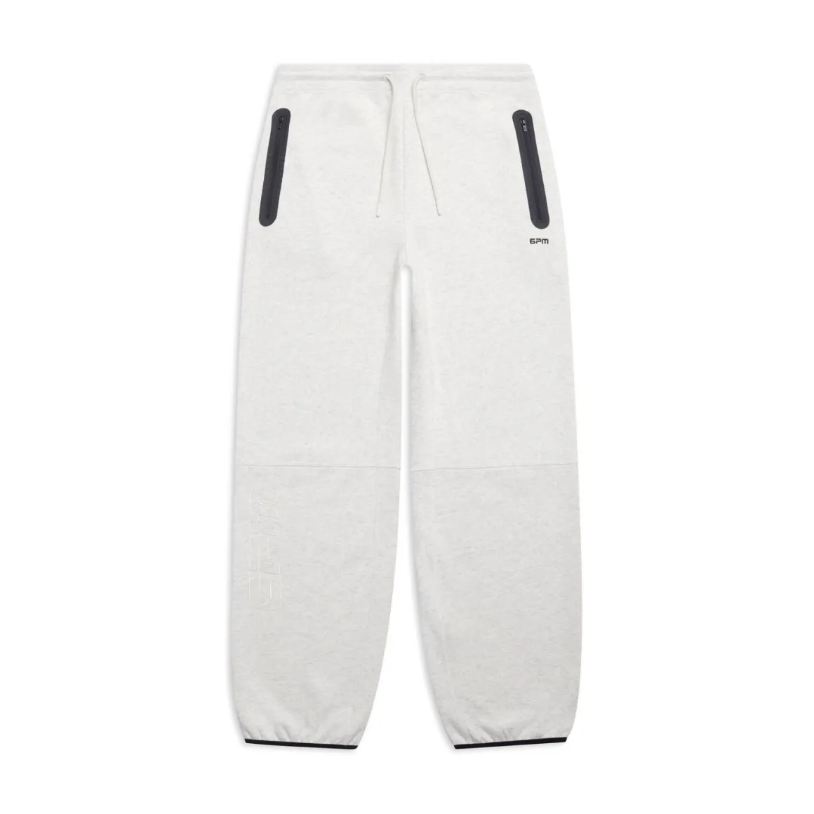 WIDE ROADMAN PANTS LIGHT GREY MELANGE