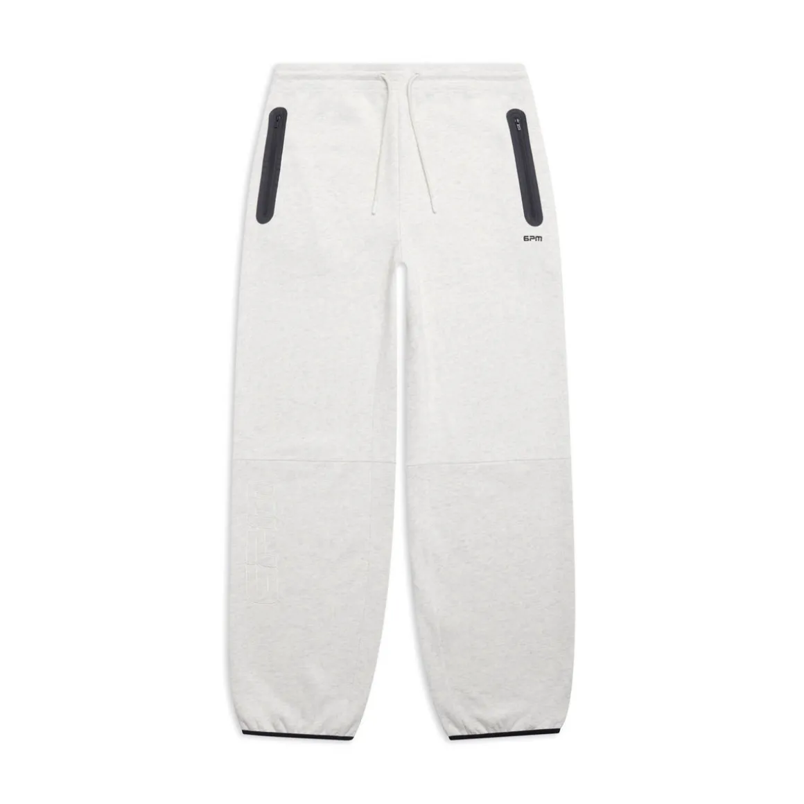 WIDE ROADMAN PANTS LIGHT GREY MELANGE
