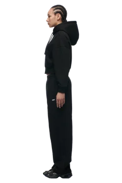 WMNS CROPPED HOODIE BLACK