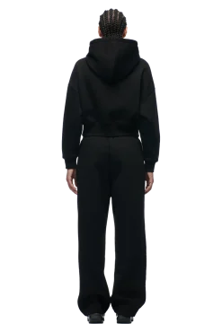 WMNS CROPPED HOODIE BLACK
