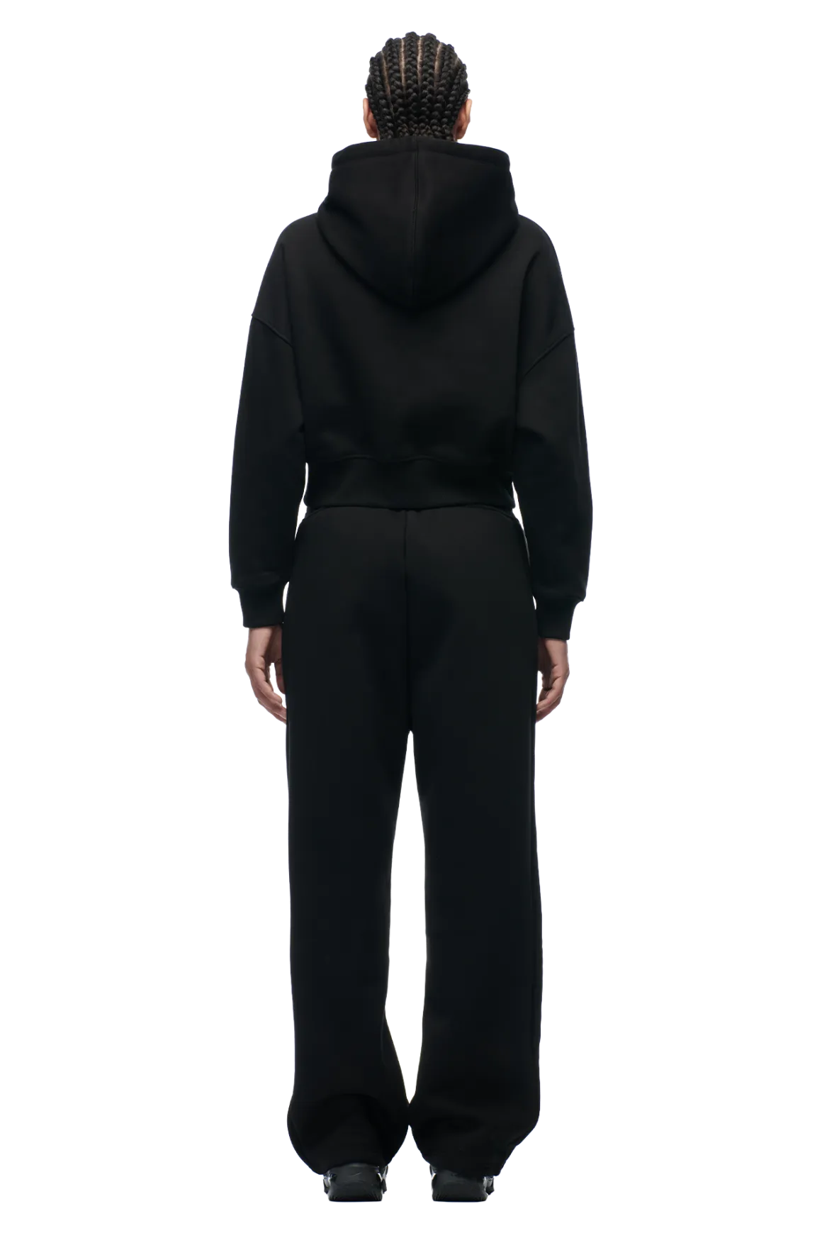 WMNS CROPPED HOODIE BLACK
